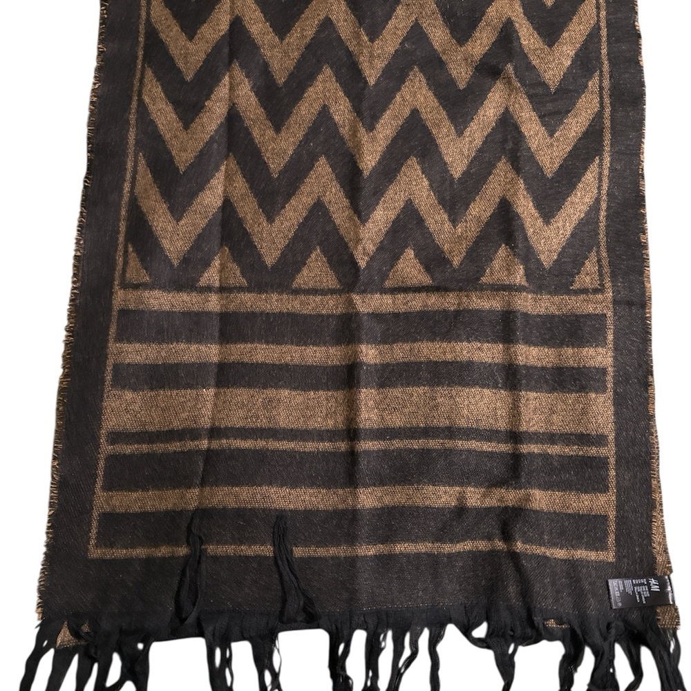 Chevron Reversible Patterned Scarf